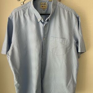 Haggar Blue Casual Button Down Shirt